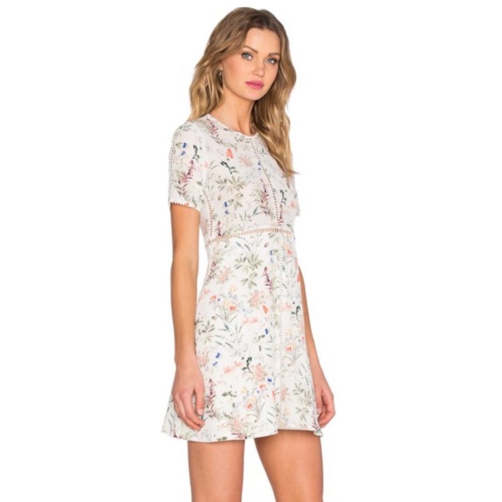 THE KOOPLES 🌿 BOTANIC FLORAL 100% Silk Dress Small
